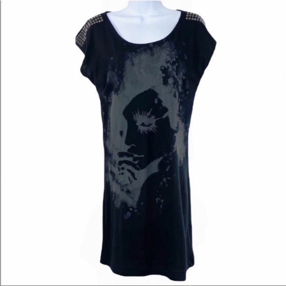 VOCAL studs haunted face tunic top L - Picture 4 of 11